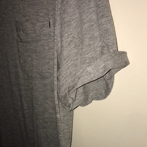 Gray produkt stylish T-Shirt with front pocket - Picture 5 of 7